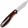 Нож Petrified Fish Skipper сталь D2 рукоять Black/Orange G10