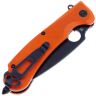 Нож Daggerr Resident DL blackwash serrated сталь D2 рукоять Orange G10