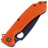 Нож Daggerr Resident DL blackwash serrated сталь D2 рукоять Orange G10