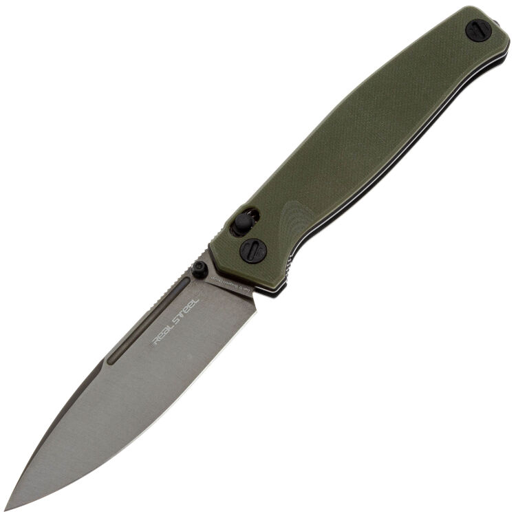 Нож Real Steel Huginn Ultra DLC сталь S35VN рукоять Green G10 (7654BG)