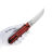 Нож Kizlyar Supreme Whisper сталь S35VN Stonewash рукоять Red/Black G10