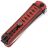Нож Kizlyar Supreme Whisper сталь S35VN Stonewash рукоять Red/Black G10