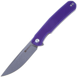 Нож Sencut Scitus stonewash сталь D2 рукоять Purple G10 (S21042-2)