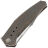 Нож WE Knife Kyklos stonewash сталь M390 рукоять Bronze Titanium (WE23086-2)
