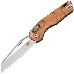Нож Microtech MSI Ram-Lok apocalyptic Serrated сталь M390MK рукоять Dark Earth Polymer