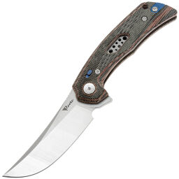 Нож Reate PL-7 satin сталь Nitro-V рукоять Red/Black Micarta