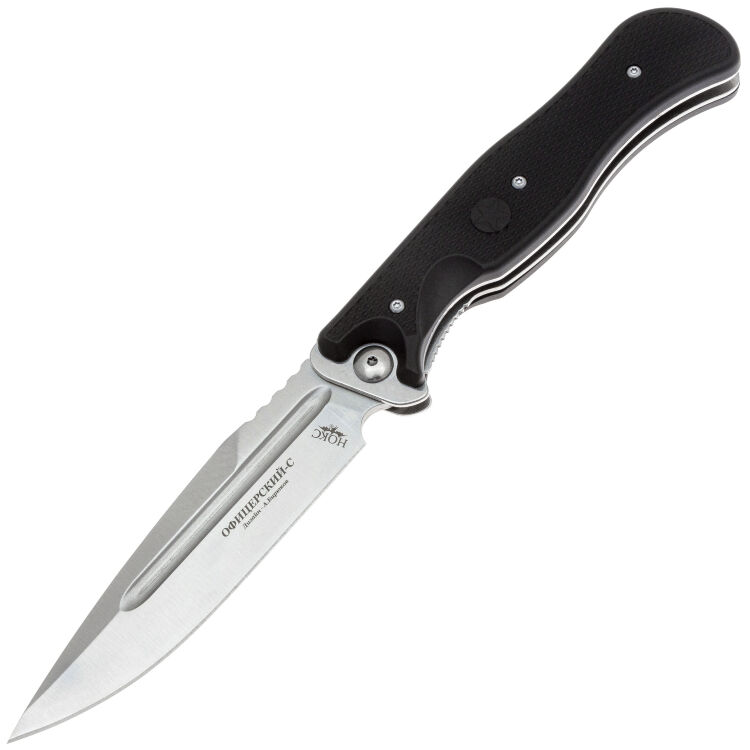Нож НОКС Офицерский-С сталь AUS-8 рукоять Black ABS (309-180975)