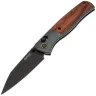 Нож SRM Medal Wharncliffe black сталь 14C28N рукоять Aluminium/Rosewood (259L-AG)