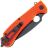 Нож Daggerr Resident DL blackwash serrated сталь 8Cr14MoV рукоять Orange FRN