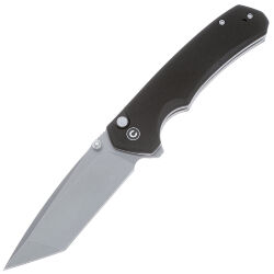 Нож CIVIVI Brazen Button Lock stonewash сталь 14C28N рукоять Black G10 (C19059C-1)