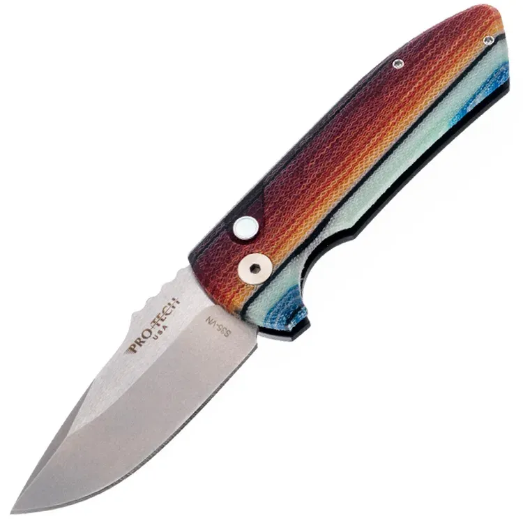 Нож Pro-Tech SBR stonewash сталь S35VN рукоять Mexican Blanket G-Carta/Aluminium