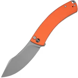 Нож CIVIVI Outlaw Muk stonewash сталь 14C28N рукоять Orange G10 (C24079-2) Нож CIVIVI Outlaw Muk stonewash сталь 14C28N рукоять Orange G10 (C24079-2)