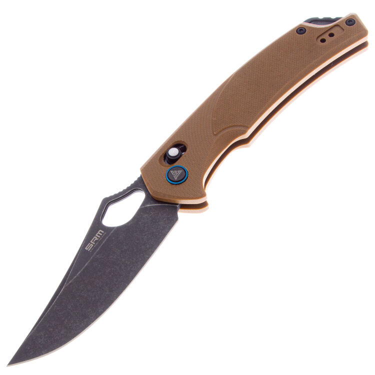 Нож SRM 9202-GW Blackwash сталь D2 рукоять Coyote G10