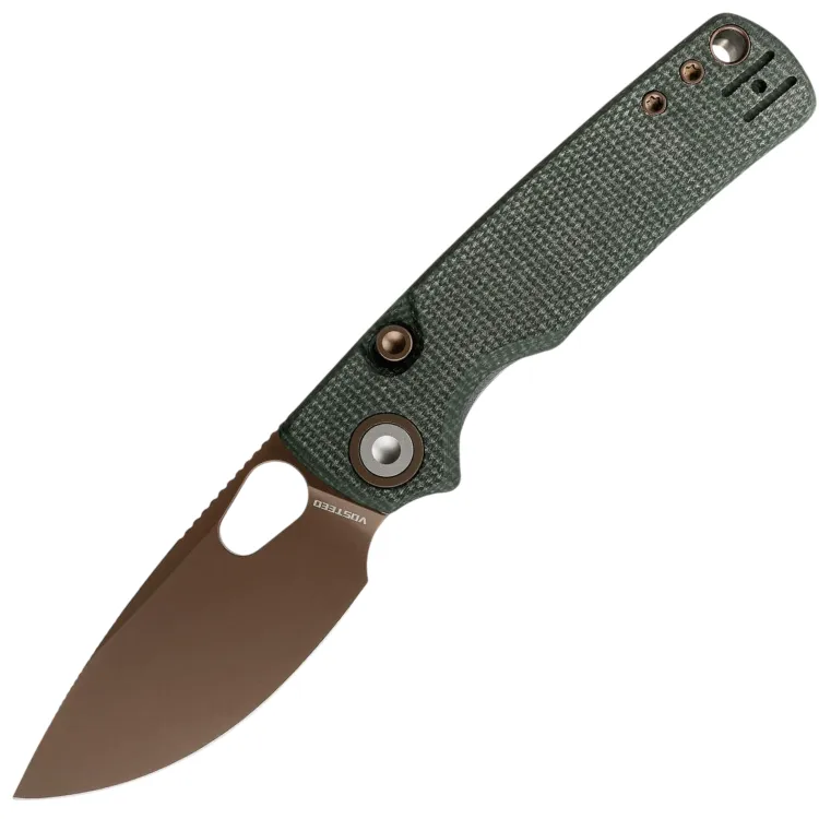 Нож Vosteed Porcupine copper dune сталь 14C28N рукоять Green Micarta