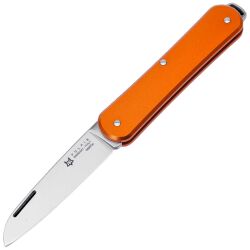 Нож FOX Vulpis 55 сталь N690 рукоять Orange Aluminium (FX-VP130 OR)