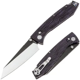 Нож Daggerr Alligator TS PVD/Satin сталь Magnacut рукоять Black/Purple G-Mascus