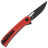 Нож Mr.Blade Finch blackwashed сталь AUS-8 рукоять Red G10
