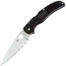 Нож Spyderco Native Chief Serrated сталь CTS-BD1N рукоять Black FRN (C244SBK)
