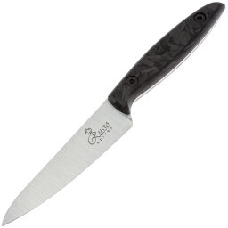 Нож кухонный Kizlyar Supreme Alexander Small satin сталь N690 рукоять Carbon Fiber