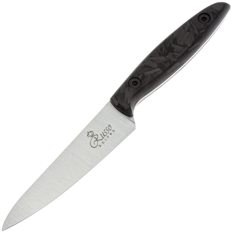 Нож кухонный Kizlyar Supreme Alexander Small satin сталь N690 рукоять Carbon Fiber
