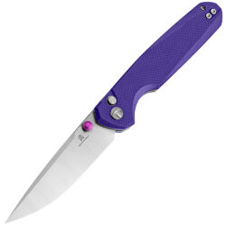 Нож Bestechman Velix satin сталь 14C28N рукоять Purple G10 (BMK07C)