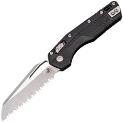 Нож Microtech MSI Ram-Lok apocalyptic Serreated сталь M390MK рукоять Black Polymer (210T-12APPMBK)