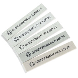 Набор камней масляных Grinderman OIL 25х6х152мм оксид алюминия (120/240/600/1200/2500JIS)