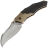Нож WE Knife Orc Boss stonewash сталь CPM-20CV рукоять Champagne Ti/Twill CF (WE24042-2)