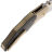 Нож WE Knife Orc Boss stonewash сталь CPM-20CV рукоять Champagne Ti/Twill CF (WE24042-2)
