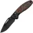 Нож Kizer Bulli DLC сталь S45VN рукоять Black Ti/Mars Valley FatCarbon