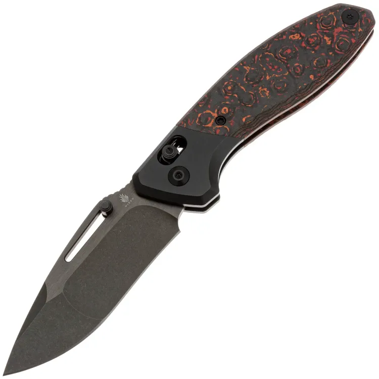 Нож Kizer Bulli DLC сталь S45VN рукоять Black Ti/Mars Valley FatCarbon