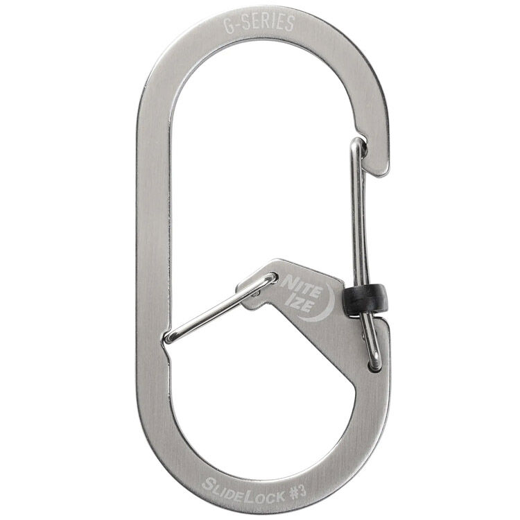 Карабин Nite Ize G-Biner SlideLock #3 Dual Chamber Carabiner Stainless (GSL3-11-R6)