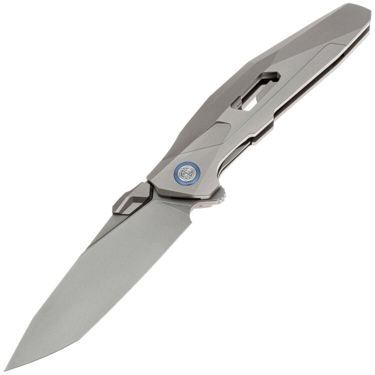 Нож Rike Knife Shadow T сталь M390 рукоять Gray Titanium