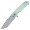 Нож CIVIVI Brazen Button Lock stonewash сталь 14C28N рукоять Natural G10 (C19059C-3)