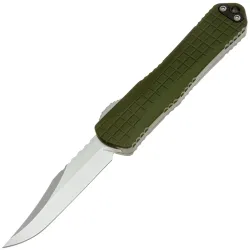 Нож Heretic Knives Manticore E Bowie stonewash сталь MagnaCut рукоять Green Aluminium (H026BF2AGRN)
