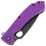 Нож Daggerr Resident DL blackwash сталь 8Cr14MoV рукоять Purple FRN