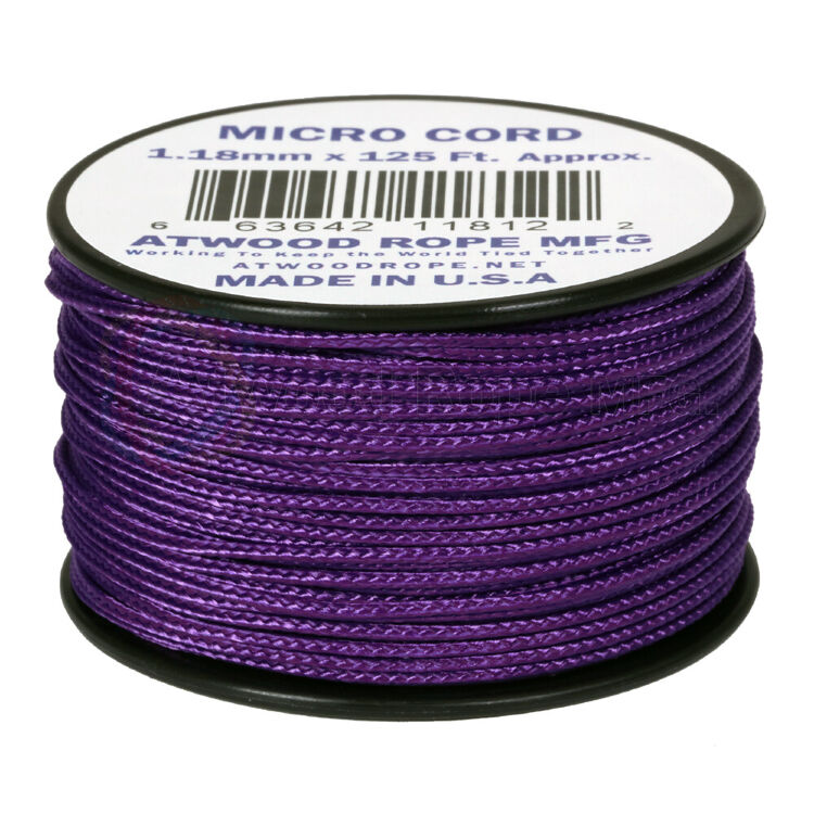 Паракорд Atwoodrope Micro Cord Purple 38м