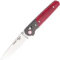 Нож Bear & Son Lawman сталь D2 рукоять Red bone/Carbon Fiber (RSMB22)