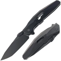 Нож Rike Knife Shadow T black сталь M390 рукоять Black Titanium