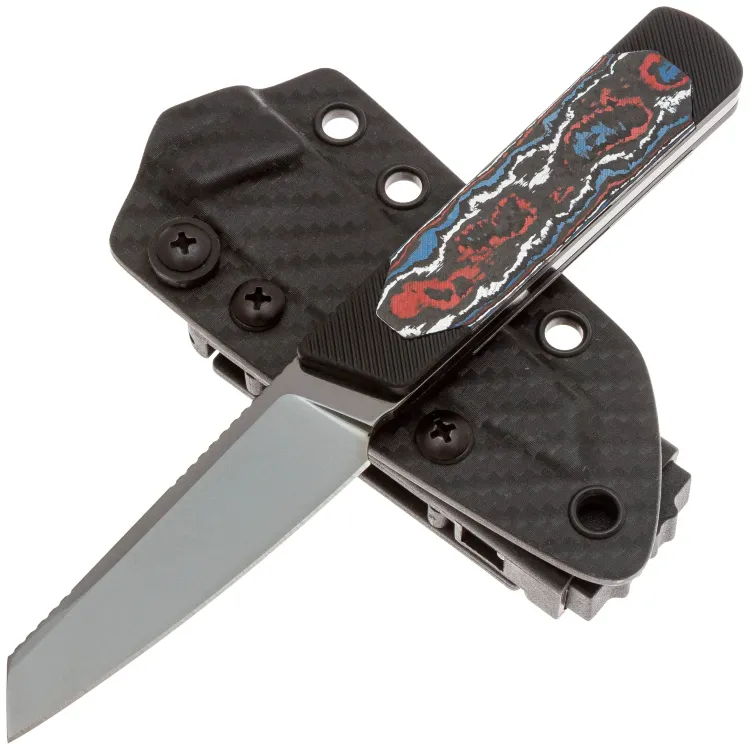 Нож Kizer Hallow DLC сталь Z-Wear PM рукоять Aluminum/Nebula FatCarbon