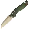 Нож Microtech Marfione Select MSI Mini Serrated сталь M390MK рукоять Antique Green Titanium