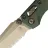 Нож Microtech Marfione Select MSI Mini Serrated сталь M390MK рукоять Antique Green Titanium