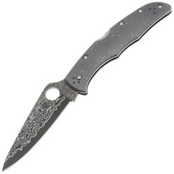 Нож Spyderco Endura 4 сталь VG-10 Damascus рукоять Titanium (C10TIPD)