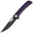 Нож Mr.Blade Finch blackwashed сталь AUS-8 рукоять Violet G10