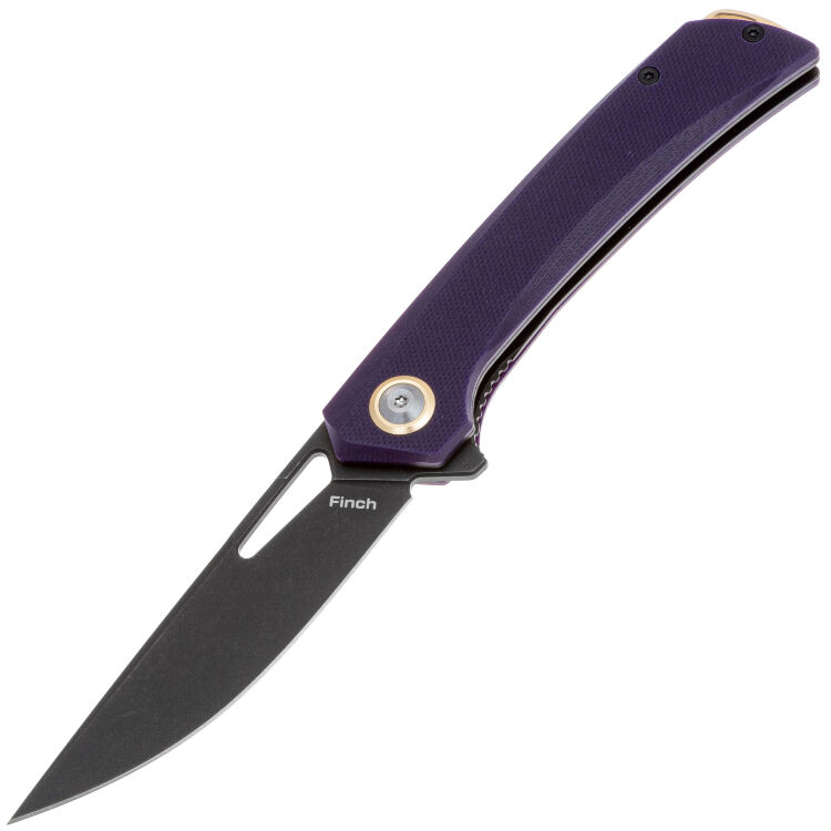 Нож Mr.Blade Finch blackwashed сталь AUS-8 рукоять Violet G10