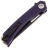 Нож Mr.Blade Finch blackwashed сталь AUS-8 рукоять Violet G10