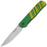 Нож Real Steel Karly satin сталь VG-10 рукоять Green/Gold Aluminium (6051)