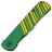 Нож Real Steel Karly satin сталь VG-10 рукоять Green/Gold Aluminium (6051)