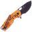 Нож FOX Suru Blackwash сталь N690Co рукоять Orange Aluminium (FX-526 ALO)