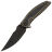 Нож WE Knife Quinseris blackwash сталь M390 рукоять Bronze Ti/Shreddedl CF (WE23093-2)